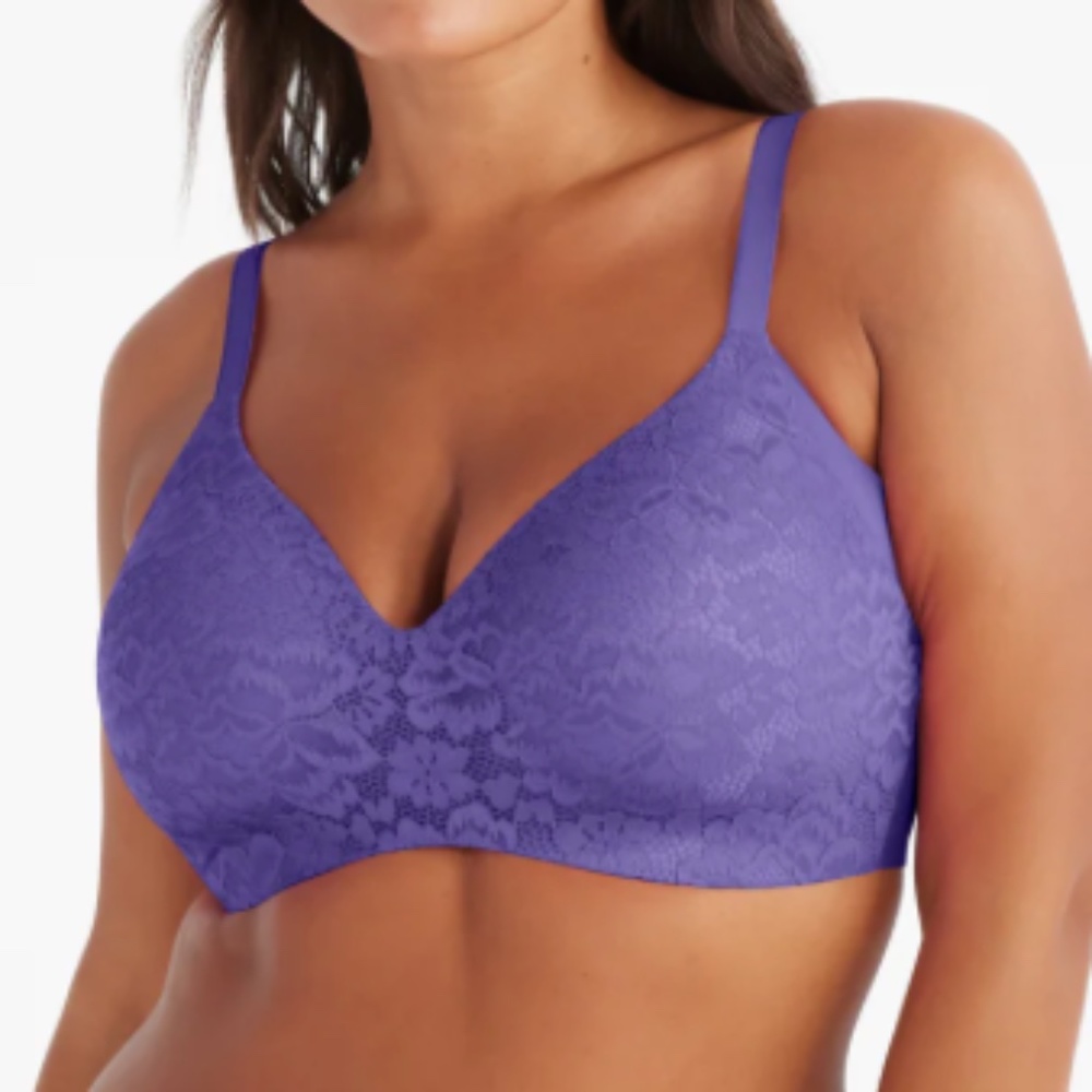 Knix Lace Wingwoman Contour Bra Sz 7 in Periwinkle